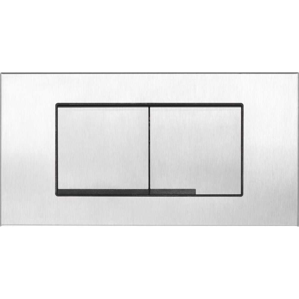 FORMAT Tec WC-Abdeckplatte Gaios steel, Dualflush