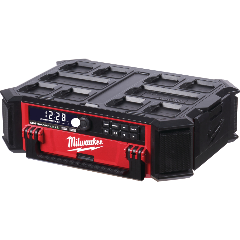 Milwaukee PACKOUT Akku-Radio M18 PRCDAB+-0 18V/230V mit Ladefunktion