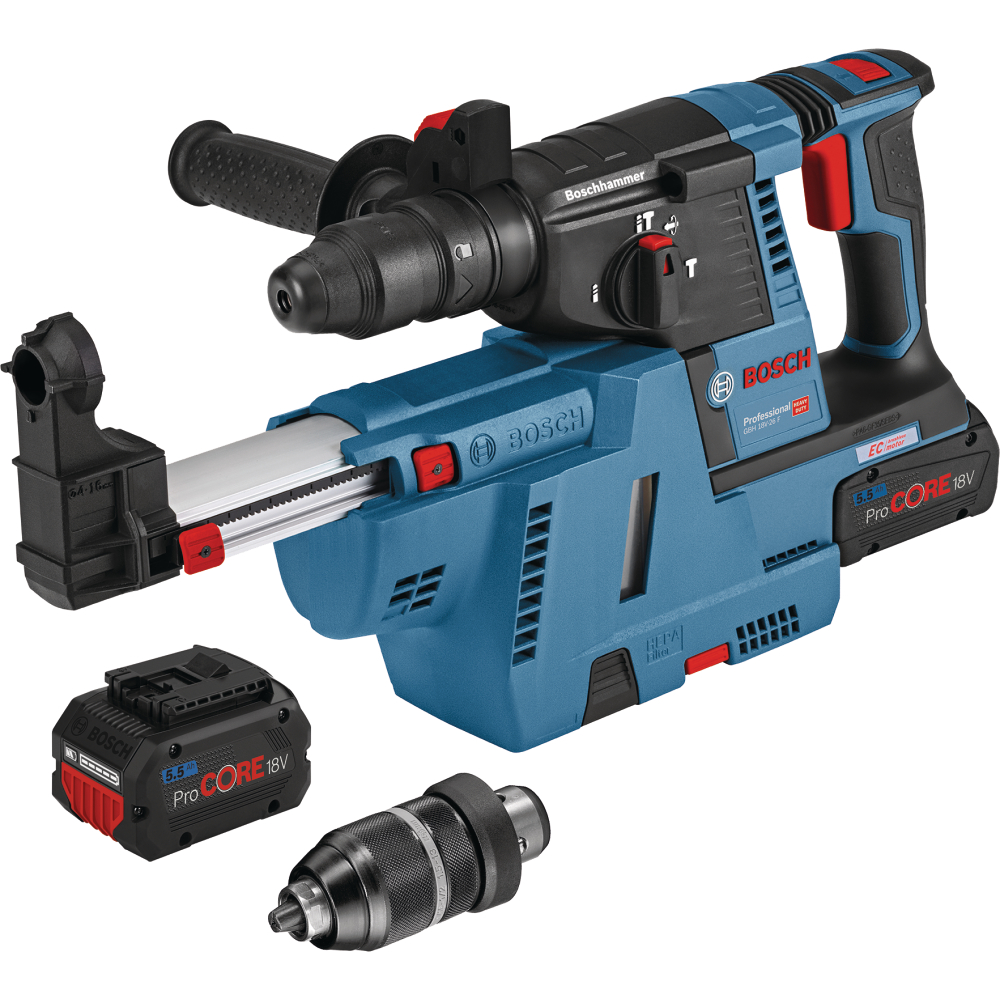 Bosch Akku-Bohrhammer GBH 18V-26 F 2x5,5Ah 2,7J