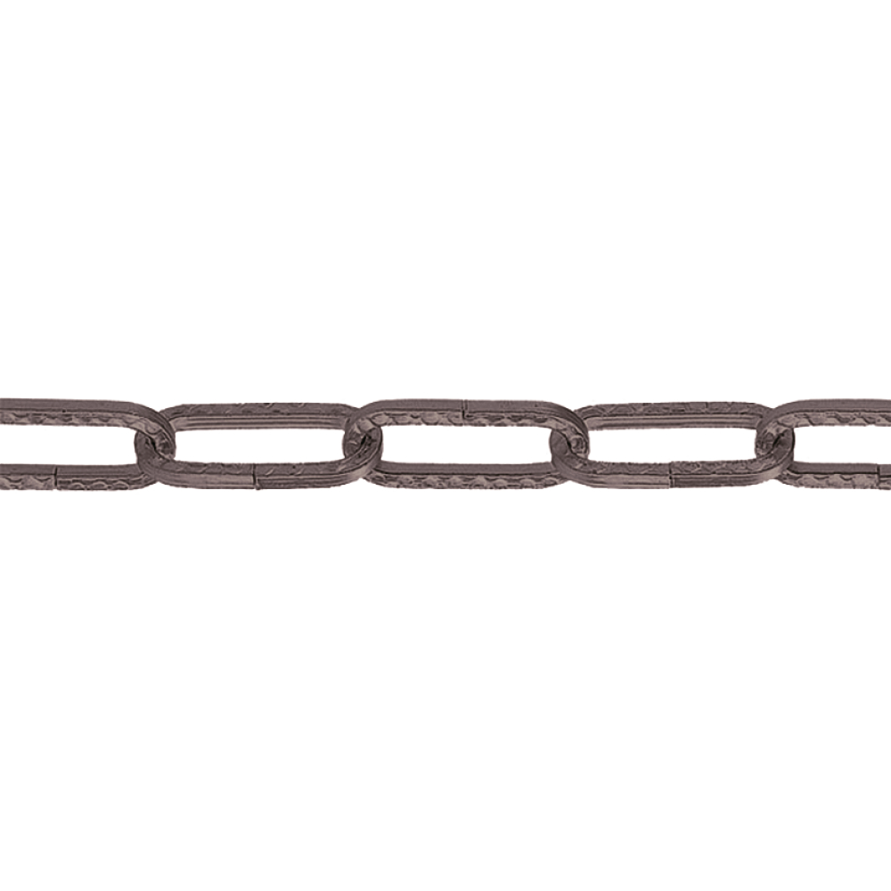 Zierkette gehämmert schwarz 4x29x17mm