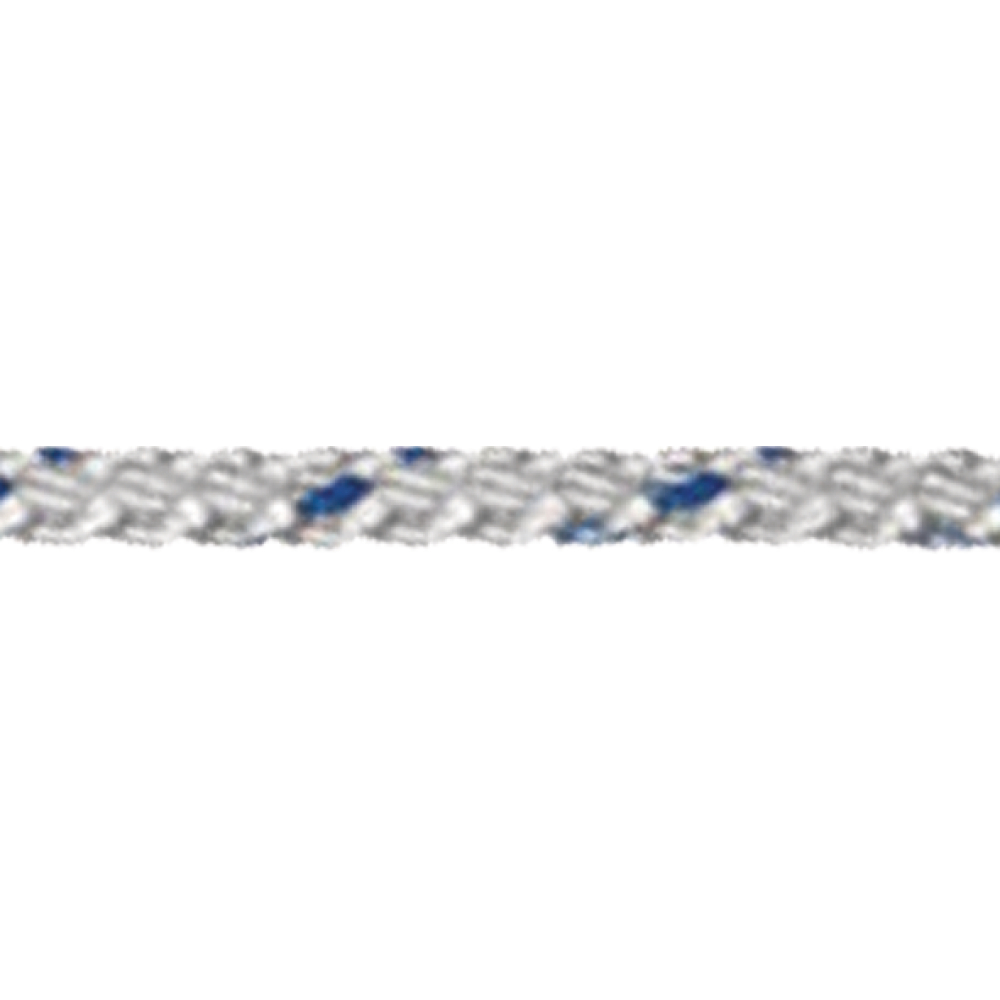 Polypropylen-Seil 6mmx20m geflochten weiß-blau
