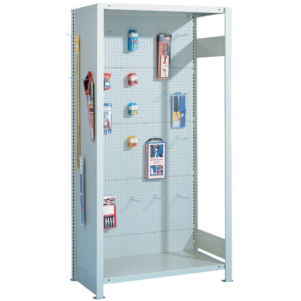 Rückwand CLIP L1000 H2500 Euroloch grau
