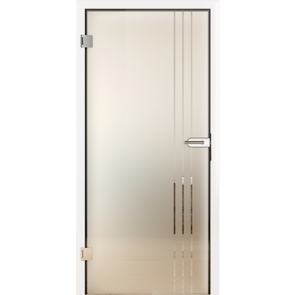 Ganzglastür ESG-Clear GD071 Motiv klar GrooveGlass