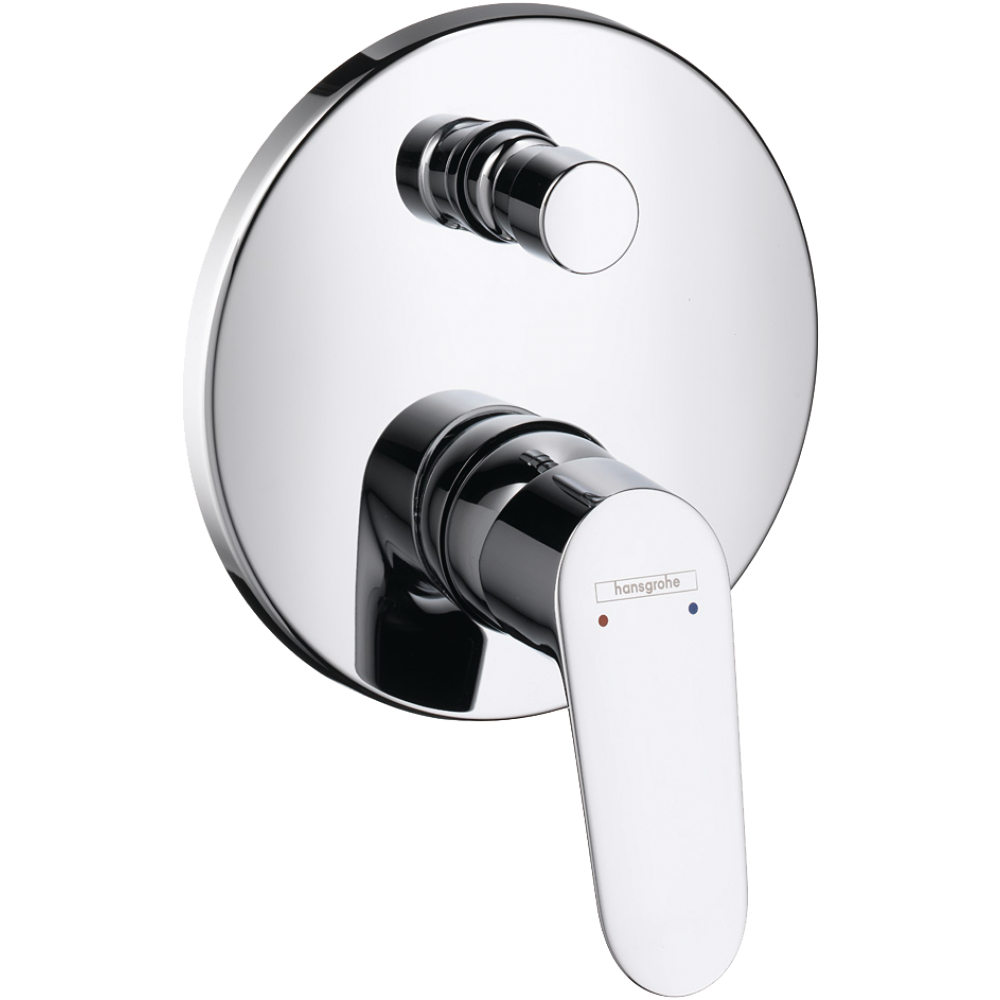 Wannenfertigmontageset Focus chrom 31946