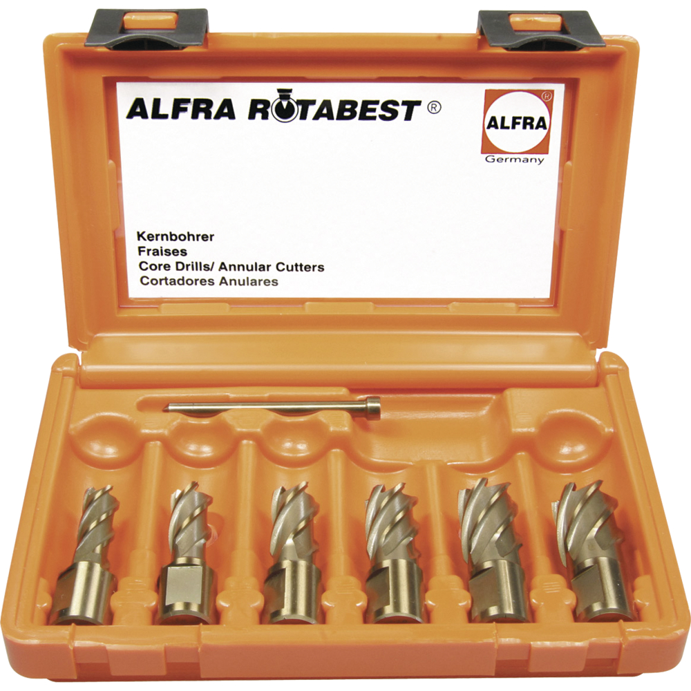 Kernbohrer-Set HSS-Co Eco 6-tlg. in stab. Kassette