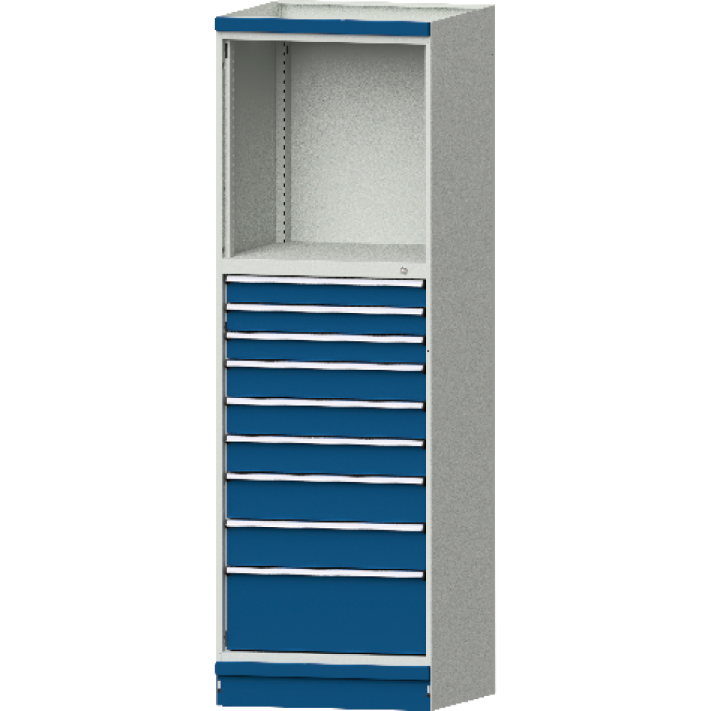 Modulschrank Modell 4006 B1015xT720xH2200mm RAL 7035/5012 9