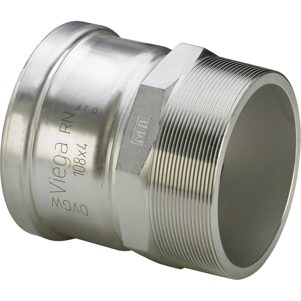 Viega Ü-Stck Sanpress Inox 2311XLLF 76,1mmxR 2 1/2, mit SC-Contur, labs-frei