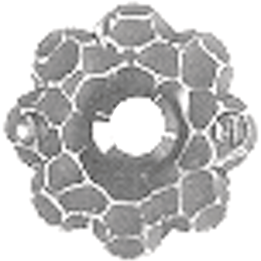 Klingelrosette m. Knopf geschmiedet 478 60mm
