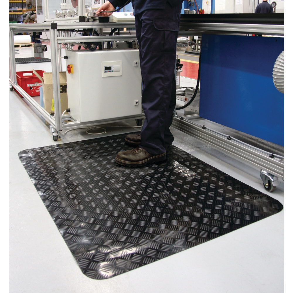 Ergonomiematte Senso Dial 1.0m x lfm., schwarz
