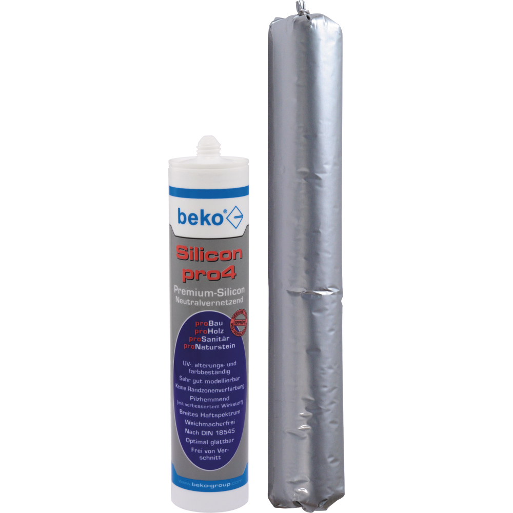 Beko Silikon Pro4 neutralvernetzend 310ml transparent