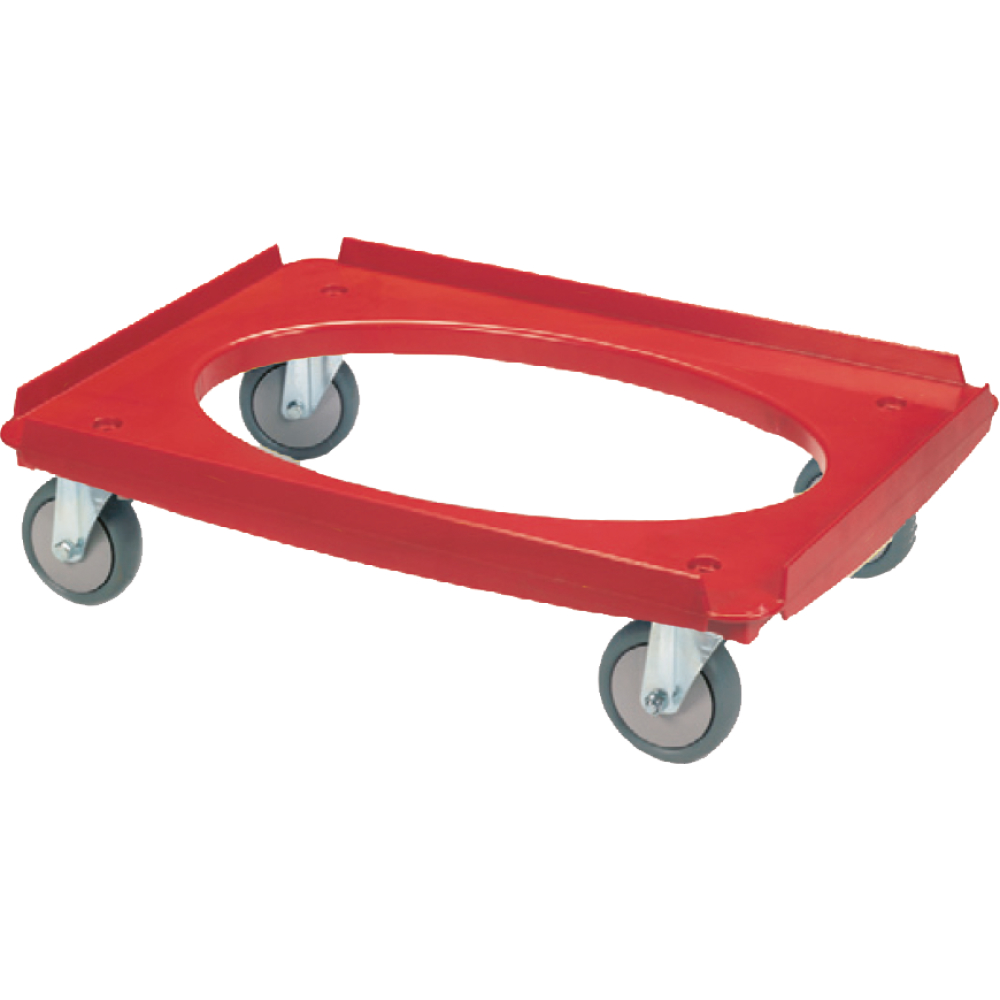 Kistenroller ABS-Kunstst. rot Thermoplast-Rollen