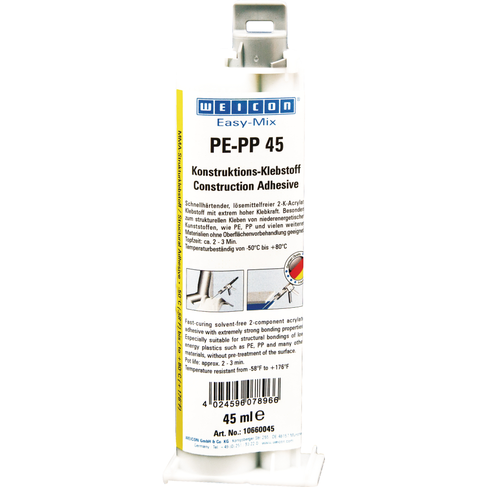 WEICON Easy-Mix PE-PP 45 45ml 2K-Konstruktionsklebstoff 10:1