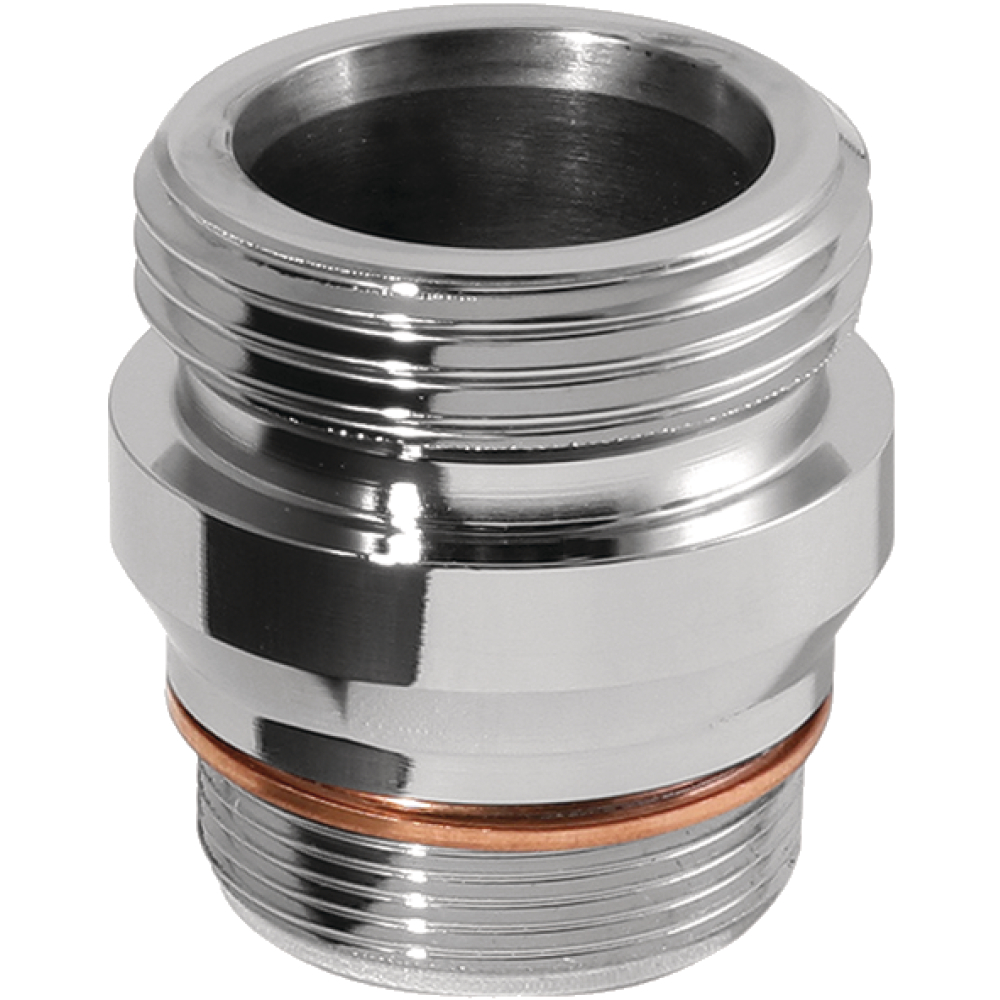 Metaflex Reduziernippel chrom 1/2"AG/3/4"IG