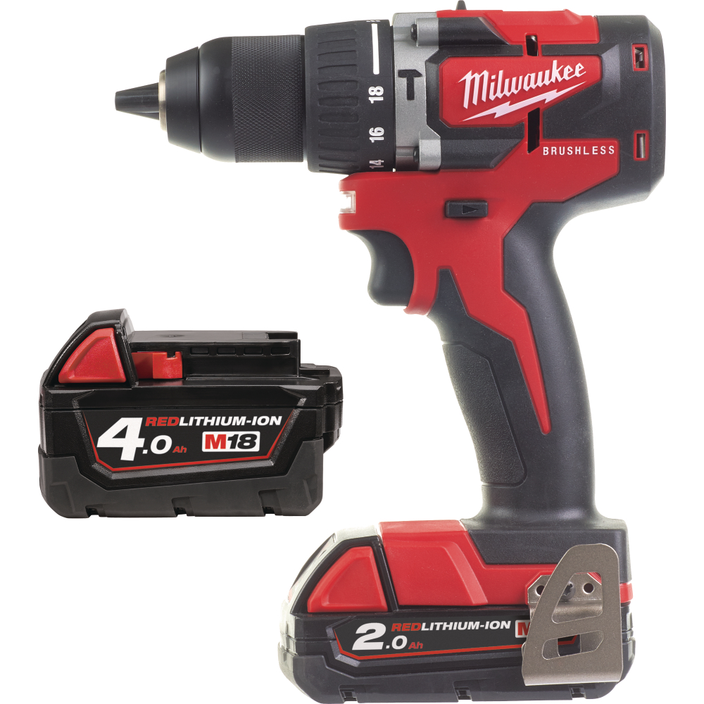 Milwaukee Akku-Schlagbohrschrauber 18V M18 CBLPD-422C 60Nm 1x2,0Ah+1x4,0Ah