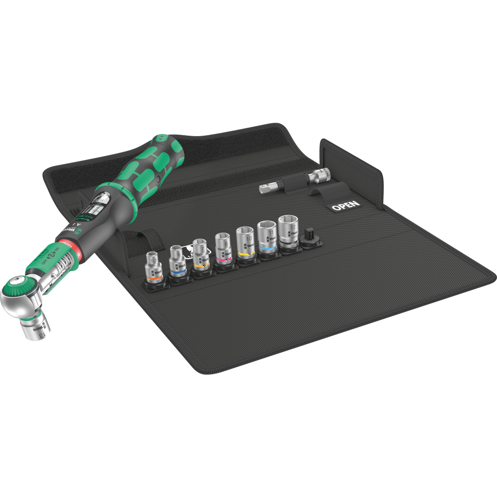 Safe-Torque A 1 Set 1 1/4" Vierkant, 2-12 Nm, 10‑tlg., Wera