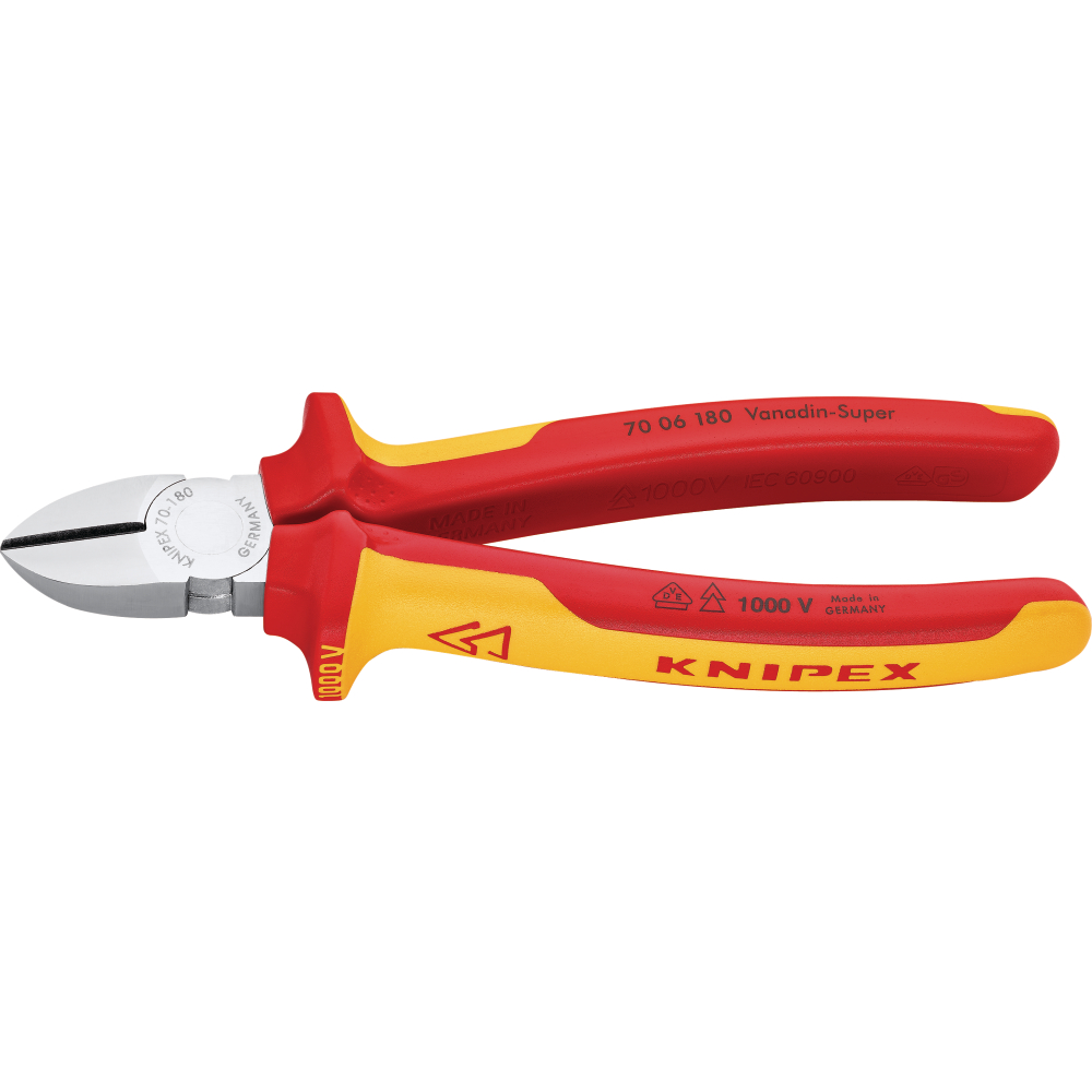 KNIPEX Seitenschneider VDE 7006 125mm mit Mehrkomponenten-Griffen