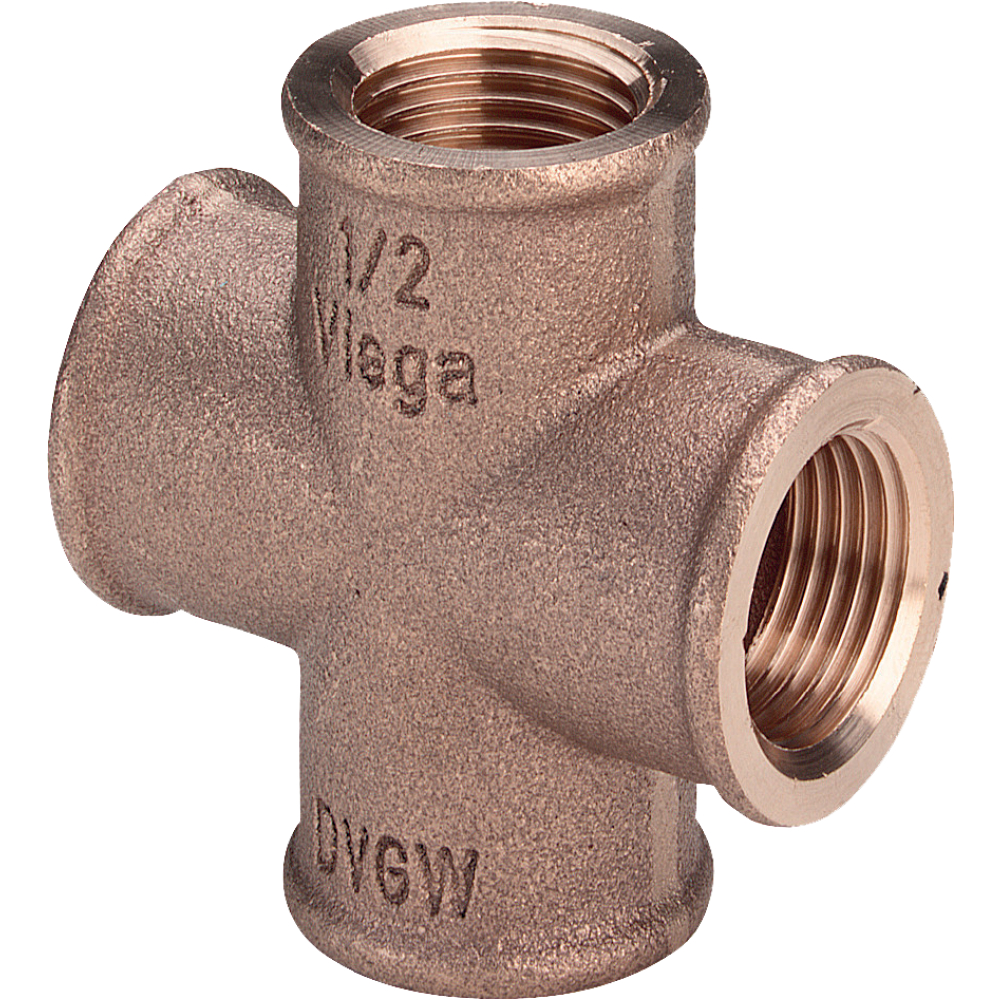 Viega Kreuzstück Rotguss IG 3/4“ Modell 3180