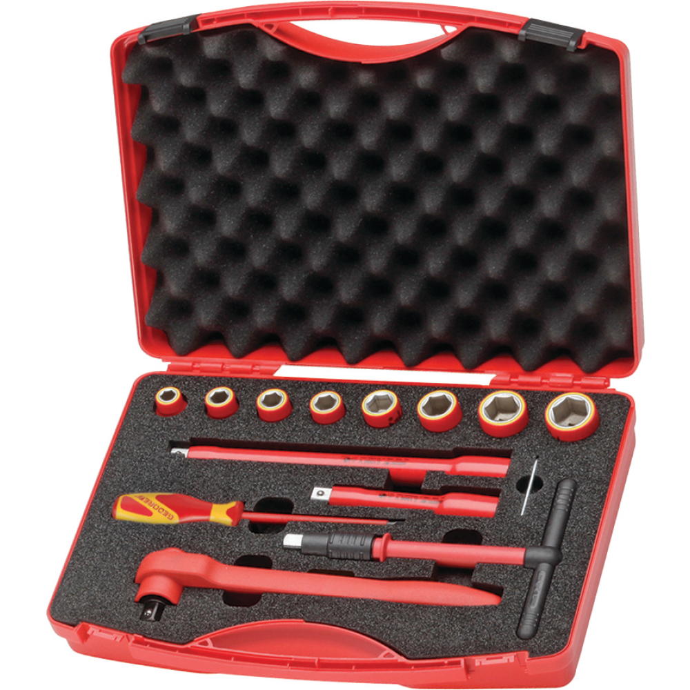 GEDORE Steckschlüssel-Satz VDE 1001 1/2" 14-teilig