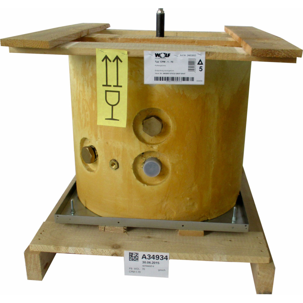 Wolf Pufferspeicher ohne Verkleidung für CPM-1-70