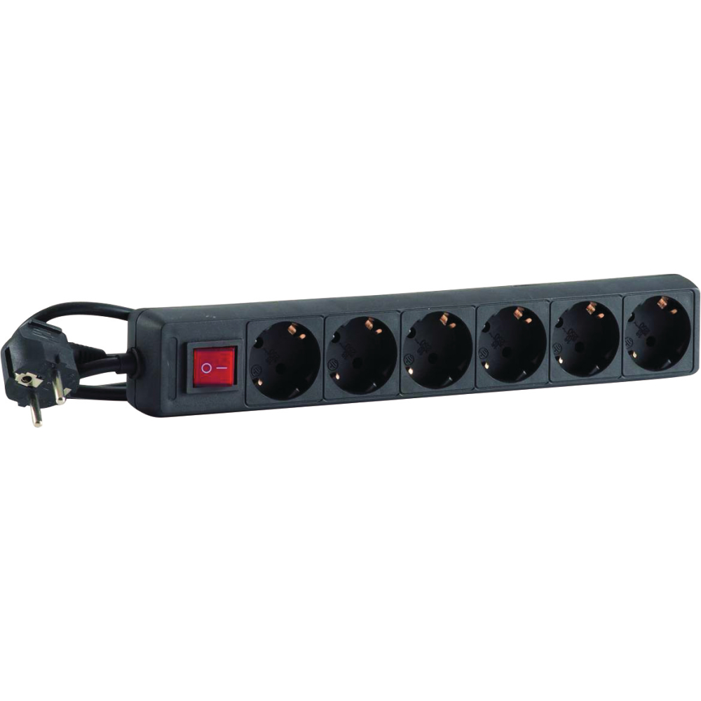 Steckdosenleiste IP20 1,4m 6-fach H05VV-F3G1,0