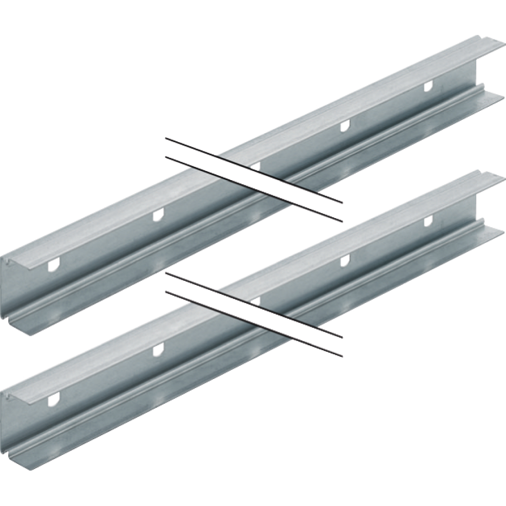 Geberit Systemschienen-Set Duofix 300x5x3,4cm, Set á 2 Stück