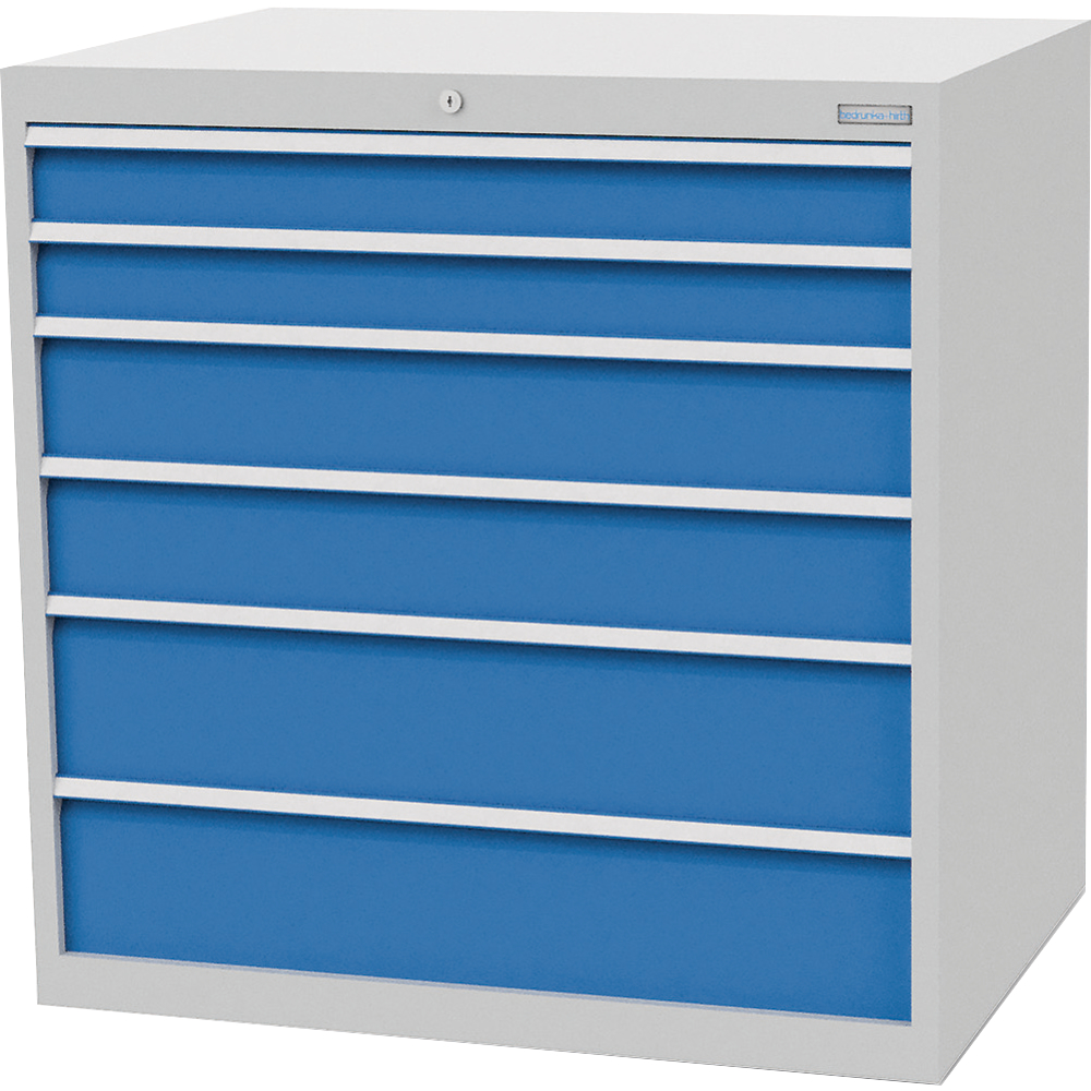 Schubladenschrank T736 1005 mm, 6 Sbl. VA