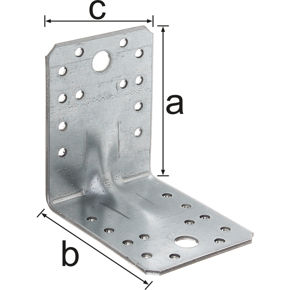 Winkelverbinder 90x65x2,5mm verz., verst.