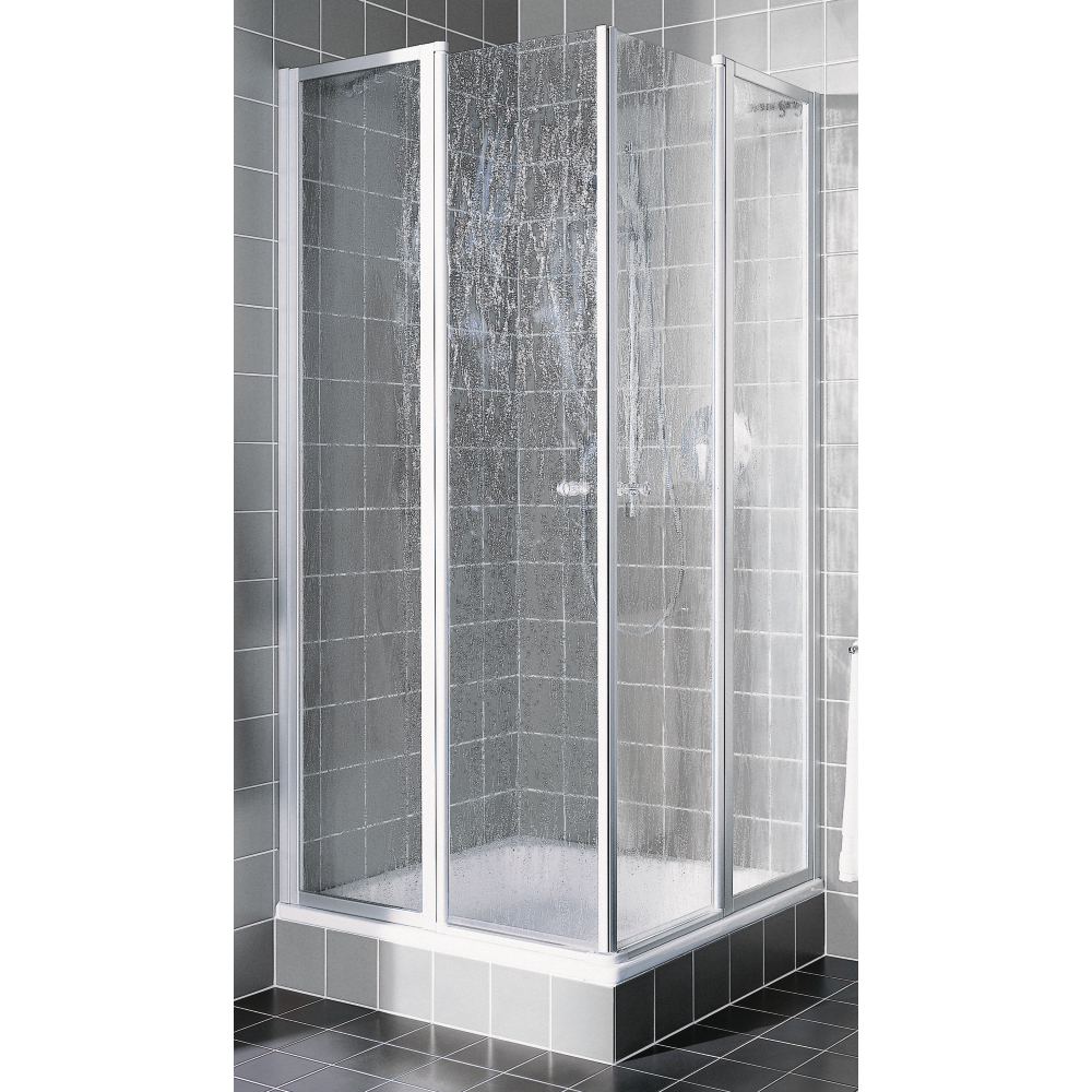 Eckdusche FORMAT Basic Fontana 2-tlg. Pendeltür