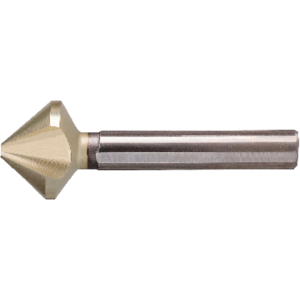 Kegelsenker ungleiche Teilung HSS ZrN 90Grad 6mm 3-Flächenschaft BECK