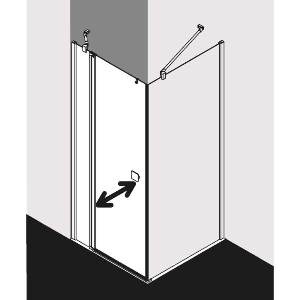 Pendeltür FORMAT Design 2.0 1-flg. mit Festfeld