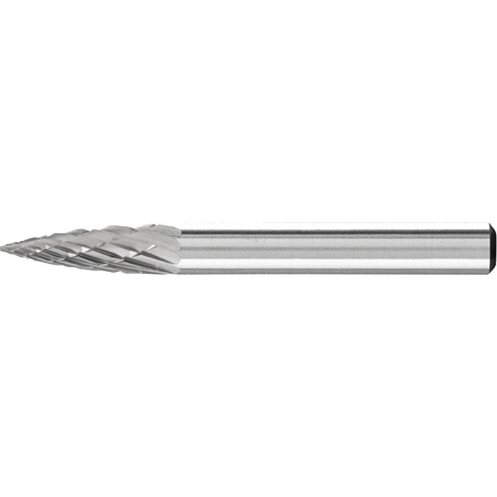 HM-Frässtift 6 mm-Schaft, Geschossform SPG, Z 3P