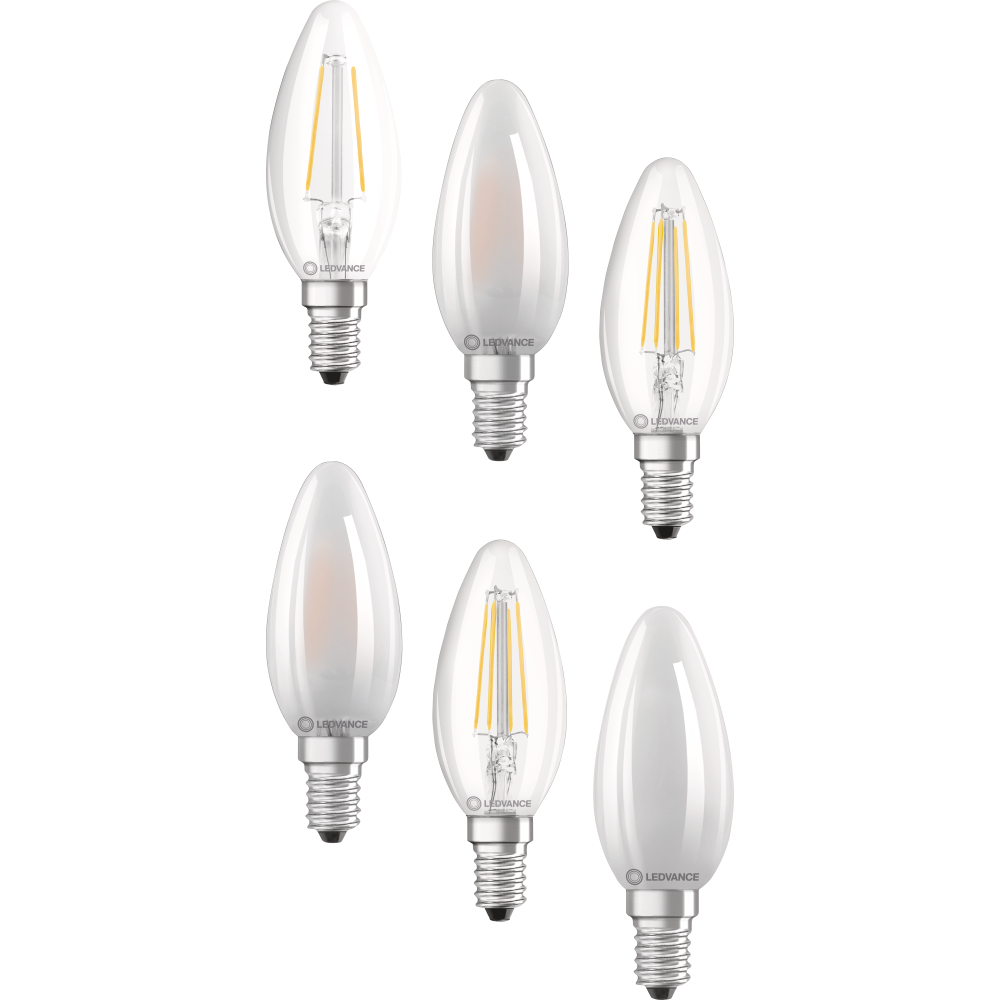 LED-Kerzenlampe Classic B Filament alt