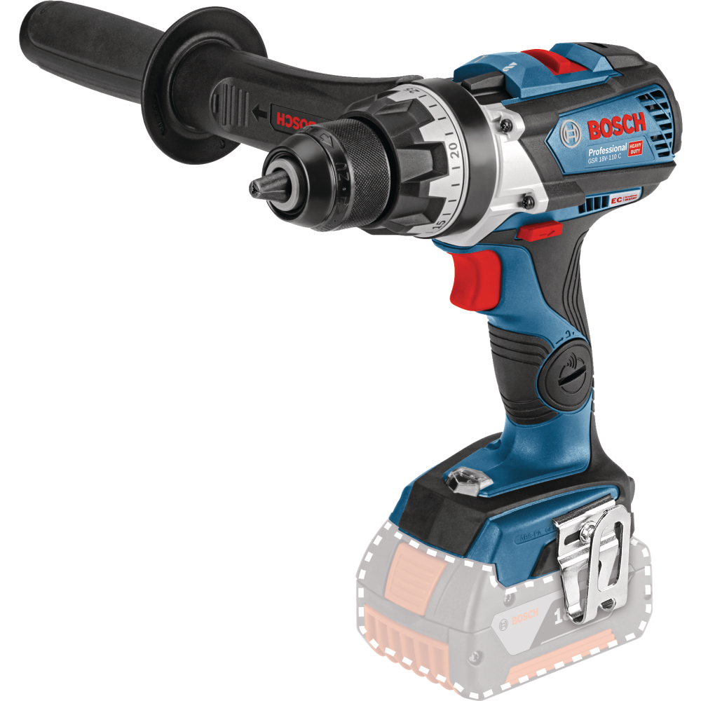 Bosch Akku-Bohrschrauber 18V c&g GSR 18V-110 C 47/85/110Nm solo