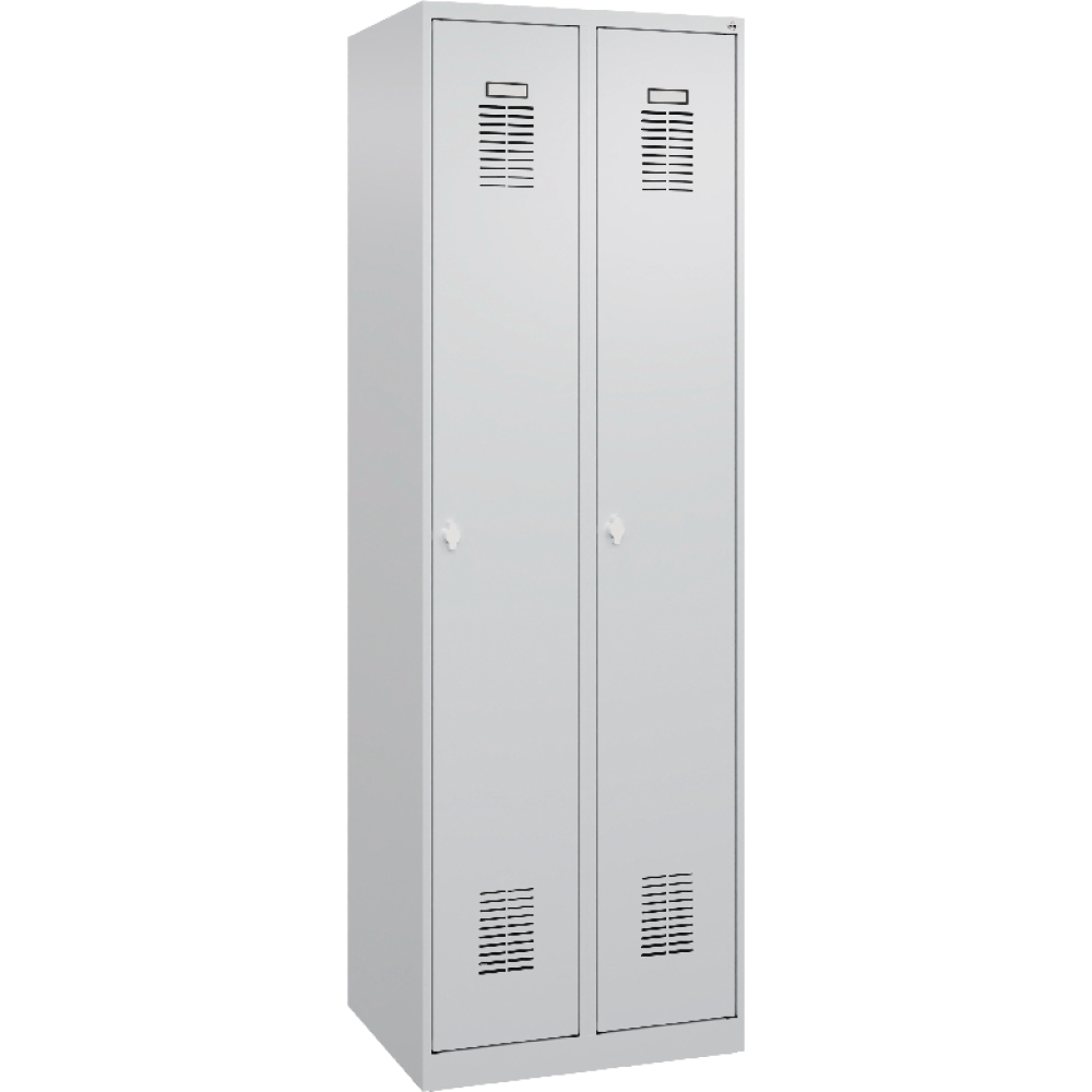 Garderobenschrank FORUM 2 Abteile RAL 7035/7035 Sockel 7035mit Sockel