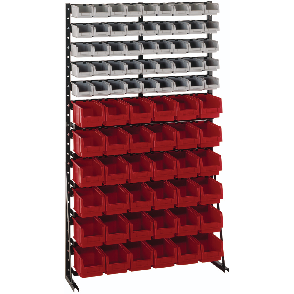 Norm-Regal-einseitig H1725xB1000mm 81 Kästen