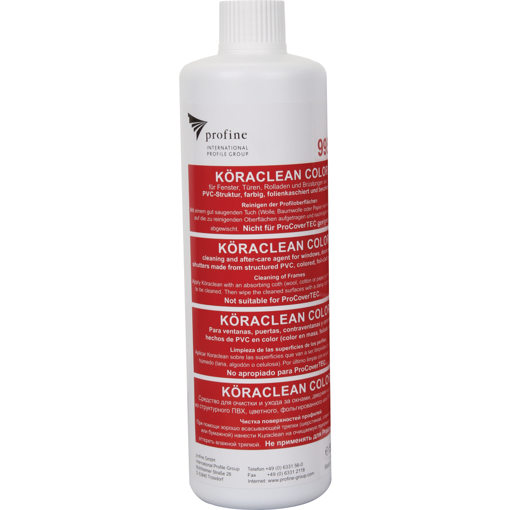 Pflegemittel Köraclean Color 500ml für PVC-Hartprofile