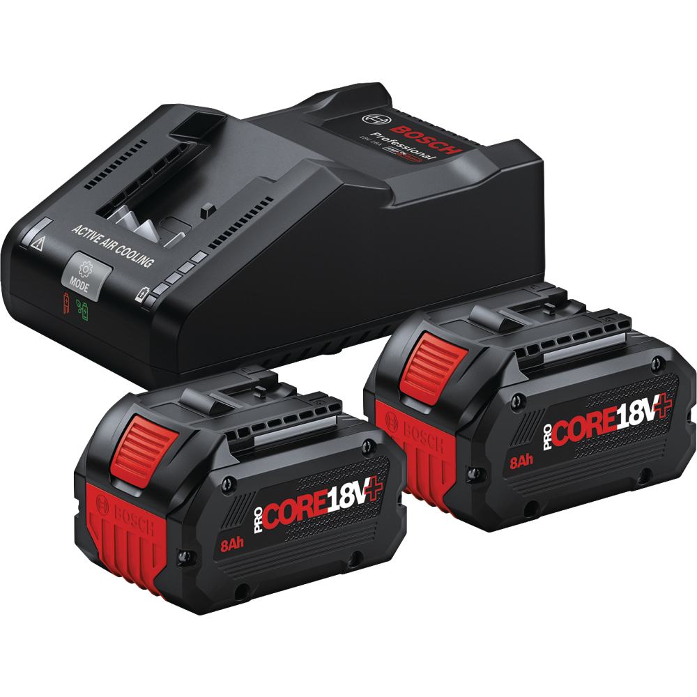 Bosch Akku-Starter-Set 18V 2x Akku 8,0Ah ProCore(+) + GAL 18V-160