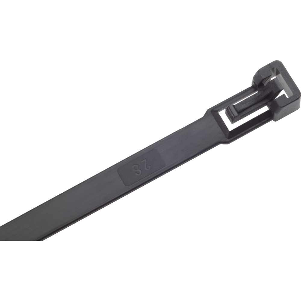Kabelbinder Nylon schwarz 280x3,5mm a100Stück lösbar SapiSelco