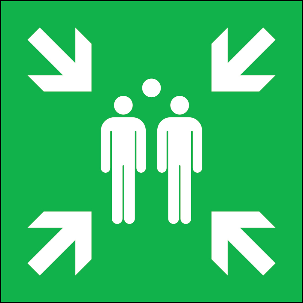 Sicherheitsschild Fol Sammelstelle 400x400