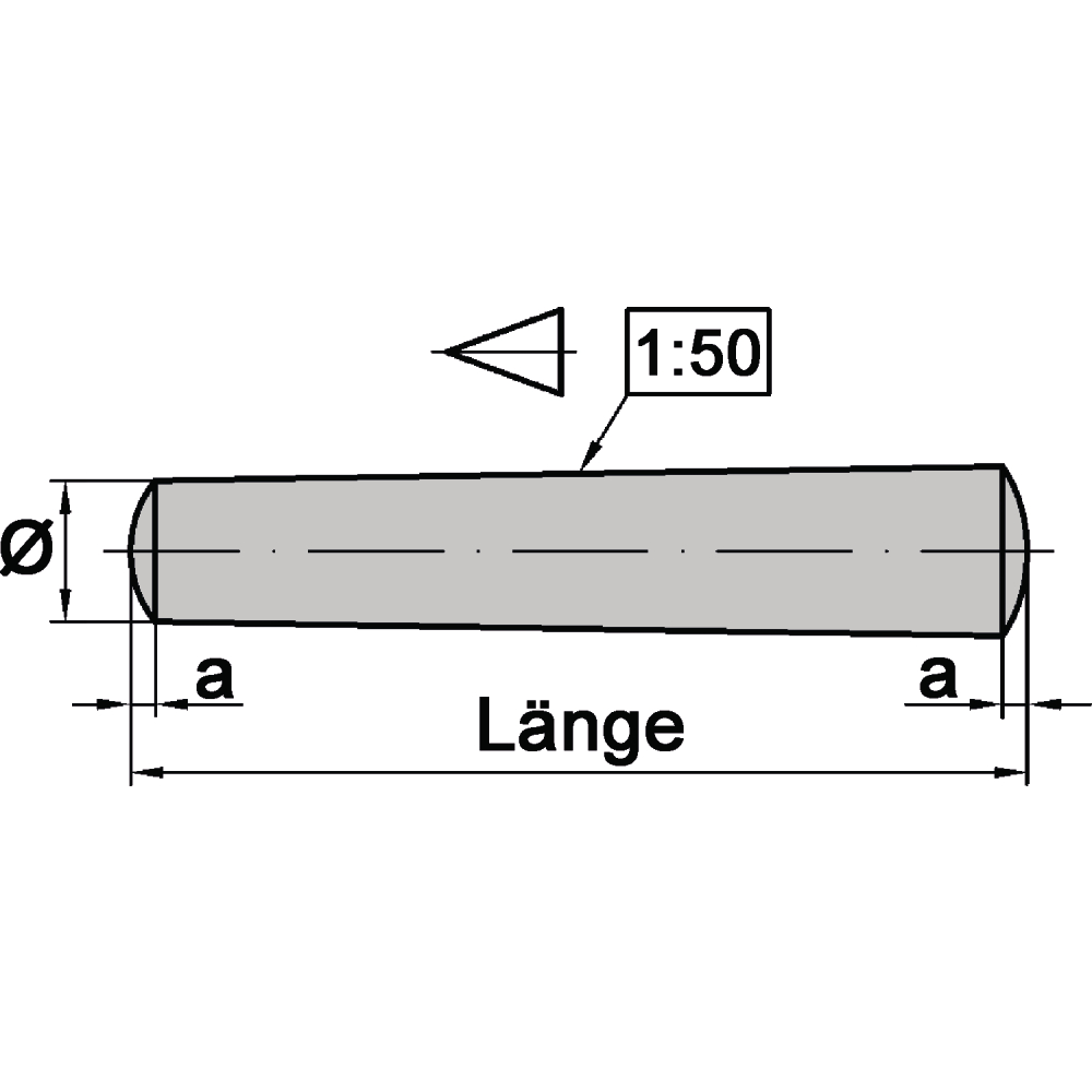 Kegelstifte ISO 2339