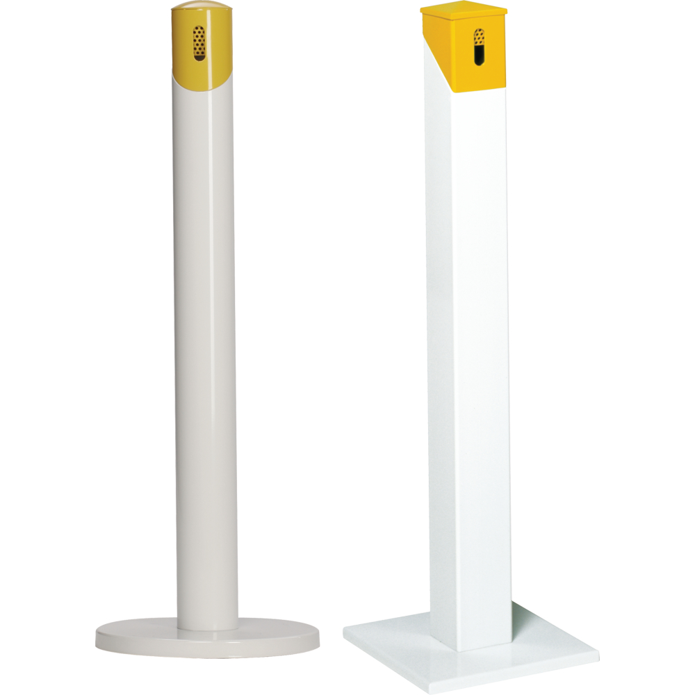 Ascher-Standsäule eckig anthrazit/silber