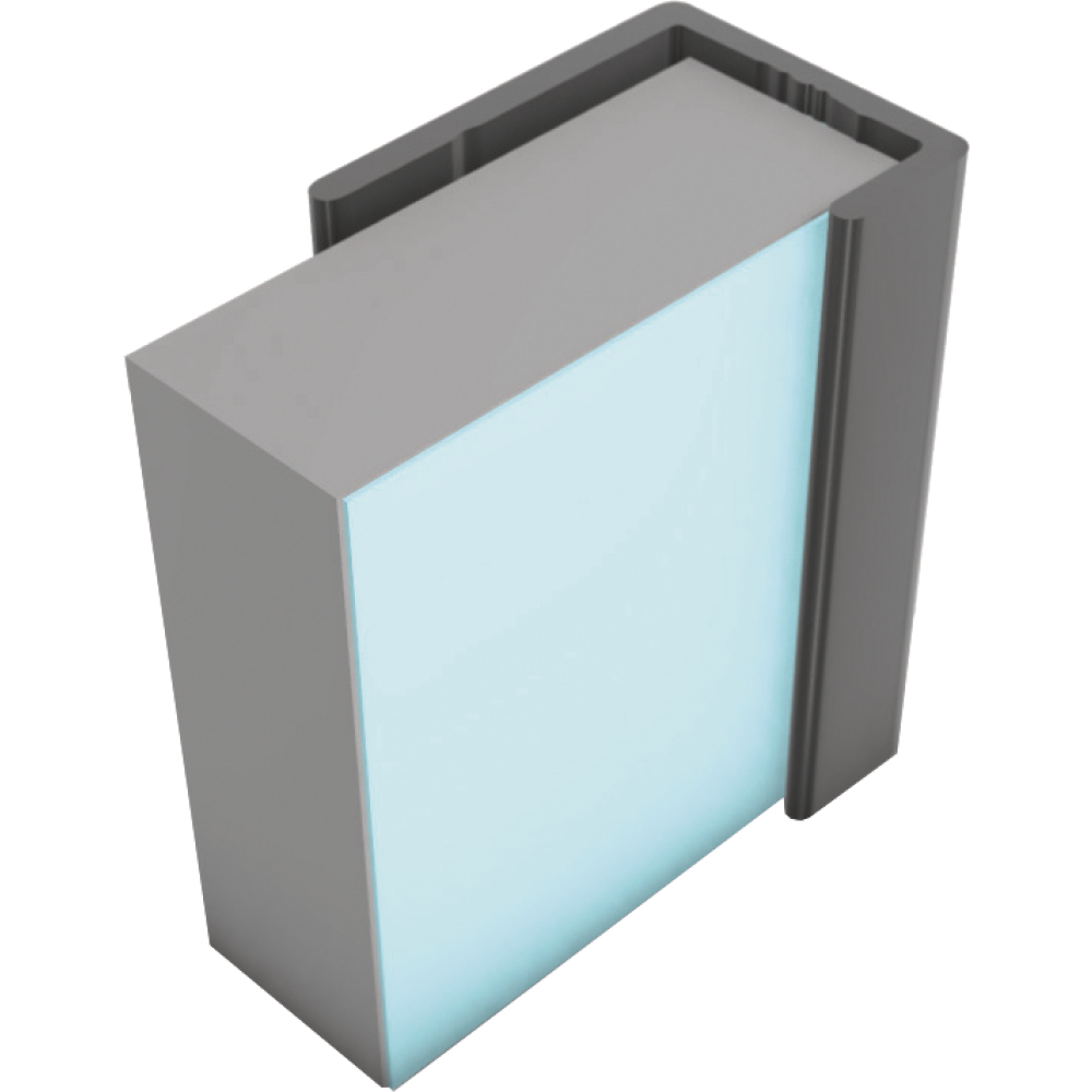 FORMAT Plus Abschlussprofil Typ C 240cm, silber matt satin