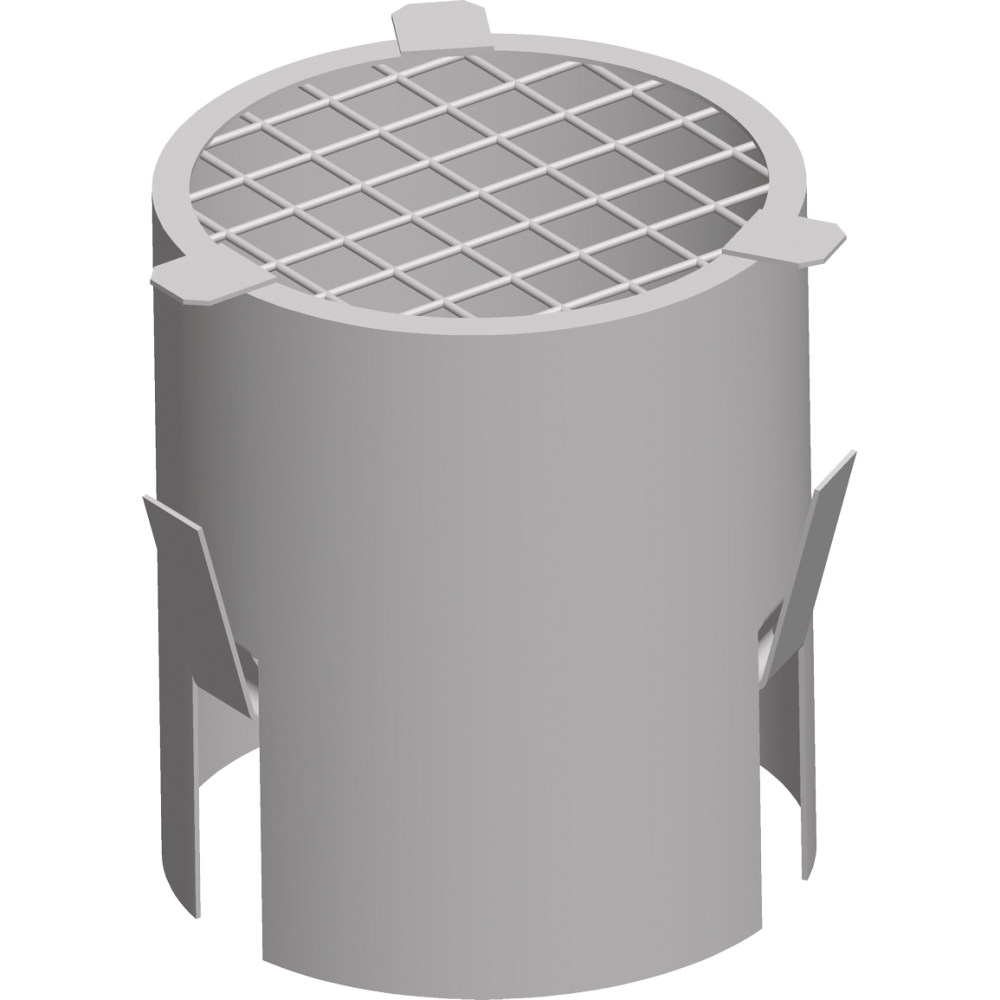 Windschutz Wolf DN80 f.waag.Abgasltg., Edelst.