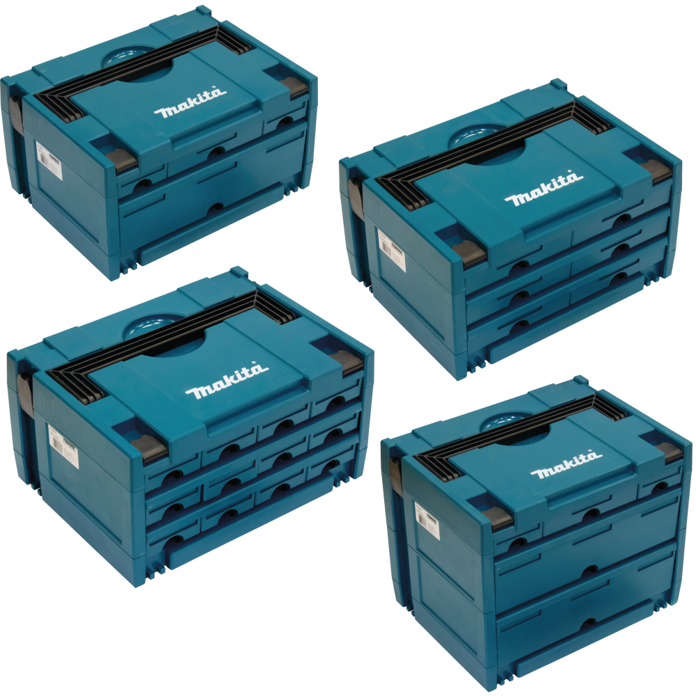 Makita Schubladenkoffer MAKSTOR Gr. 3.12 (BxLxH) 395x295x215mm 12 Schubladen