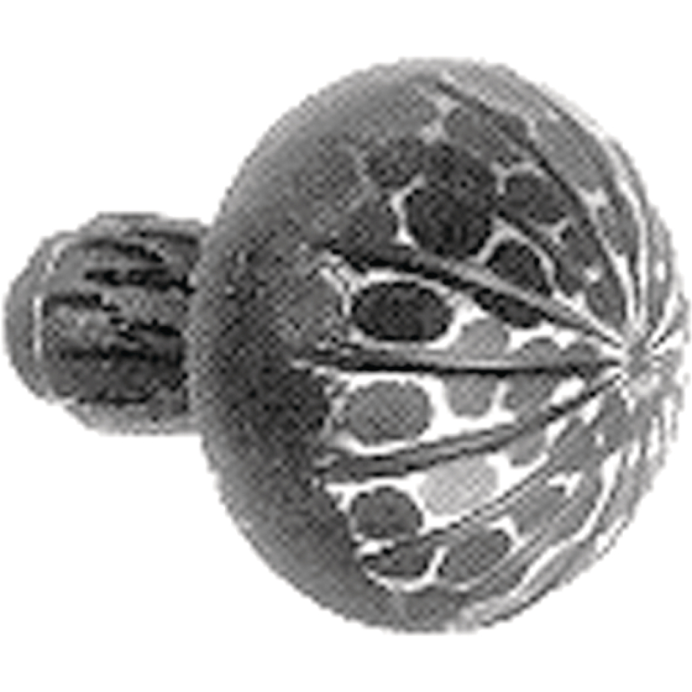 ZT-Türknopflochteil 3161 Schmiedeeisen 8/57mm