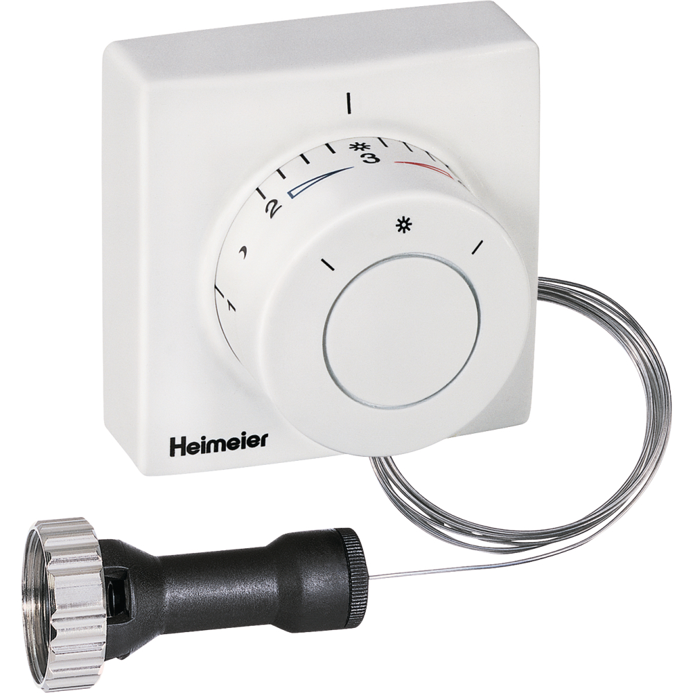 Heim Thermostatkopf F weiß,m. Ferneinsteller
