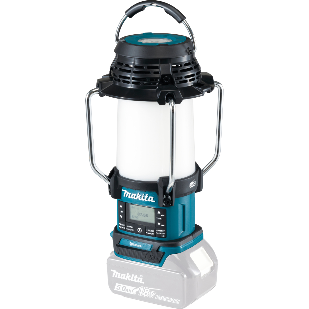 Makita Akku-Radio mit Laterne DMR056 18V Sologerät (ohne Akku, ohne Ladegerät)
