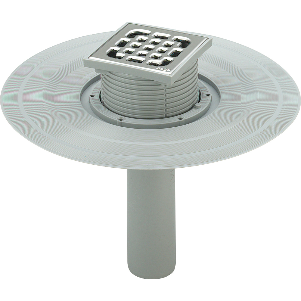 Viega Balkon-/Terrassenablauf Advantix 4944.2 in 100mm Kunststoff grau