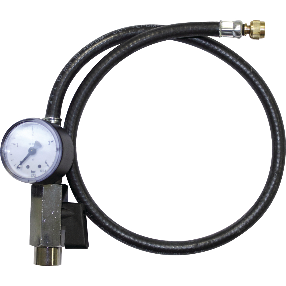 Füllarmatur f.Gefäßfüller mit Manometer bis 4 bar
