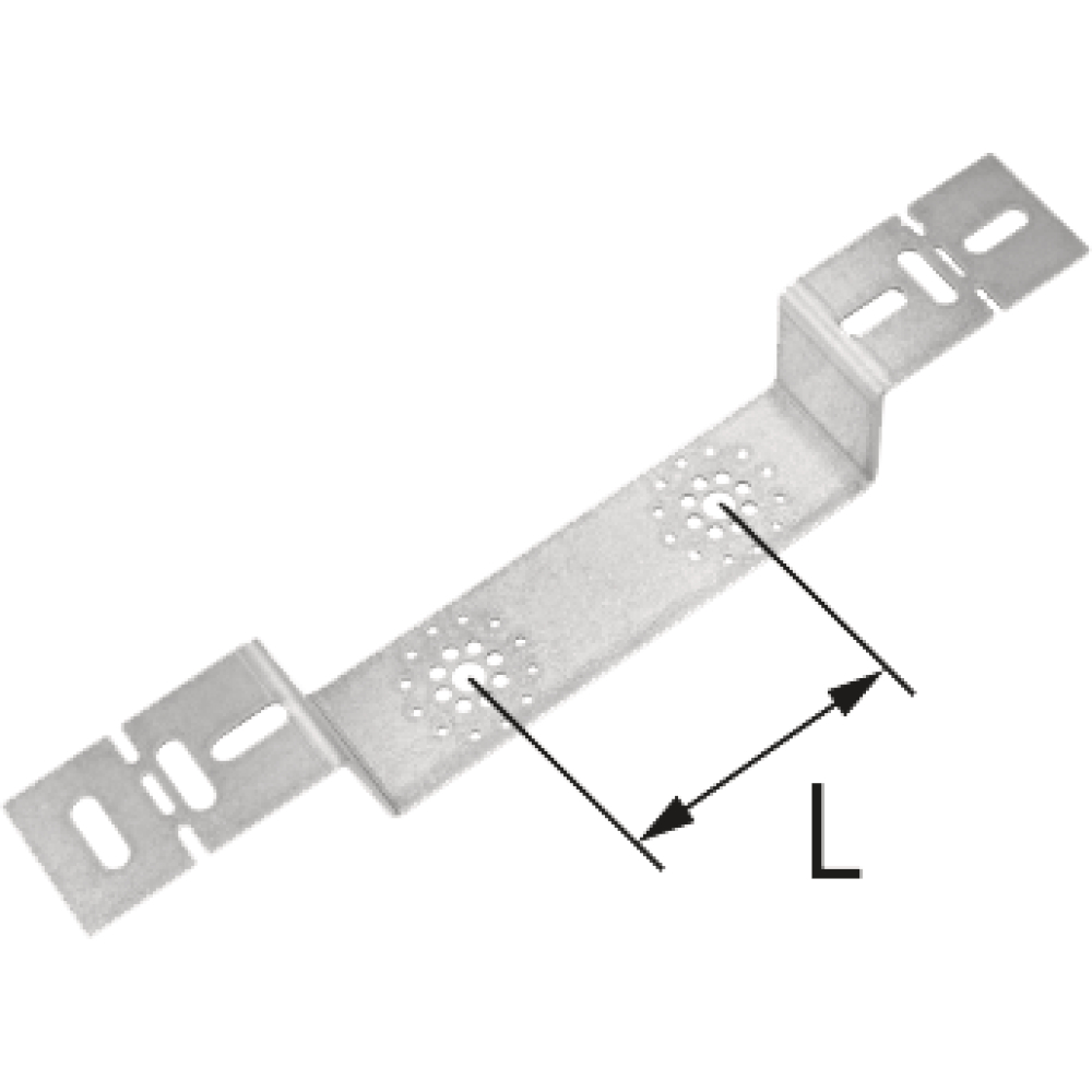 KAN-therm ultraPRESS Montagebügel 100 für 2 Wandscheiben mit 3-Loch-Flansch